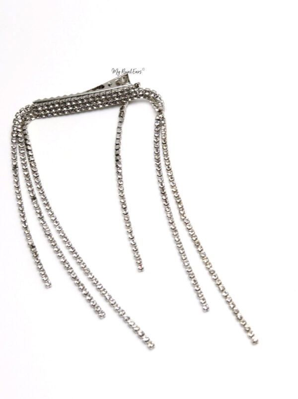 Queen Reina-- crystal drop hair brooch