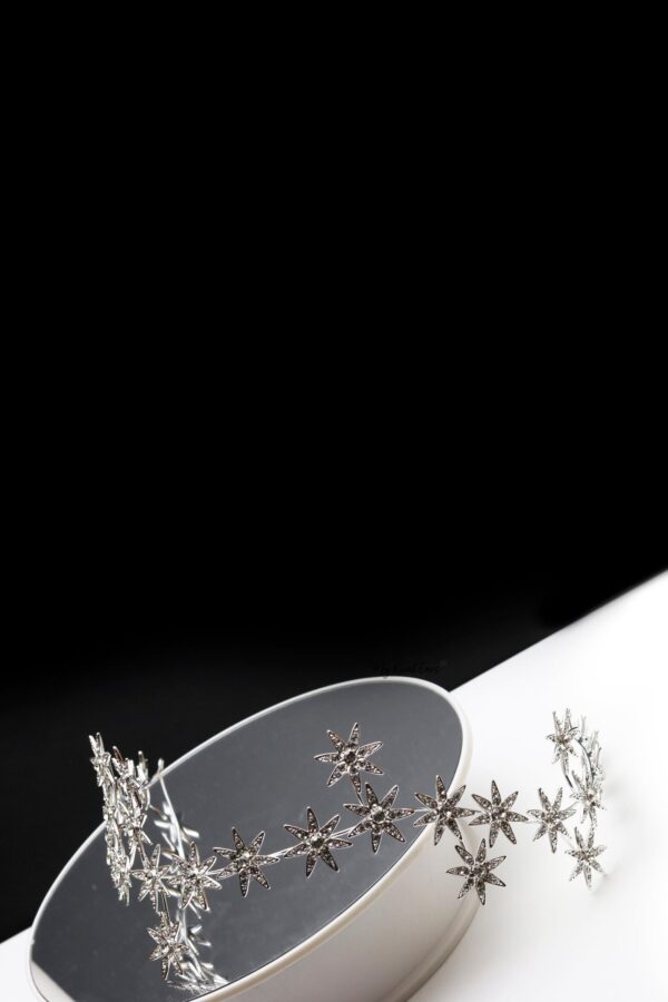 Queen Tegla-silver star shaped headband - My Roial Ears LTD