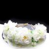 Queen Avril- white rose floral crown headband - My Roial Ears LTD