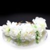 Queen Avril- white rose floral crown headband - My Roial Ears LTD