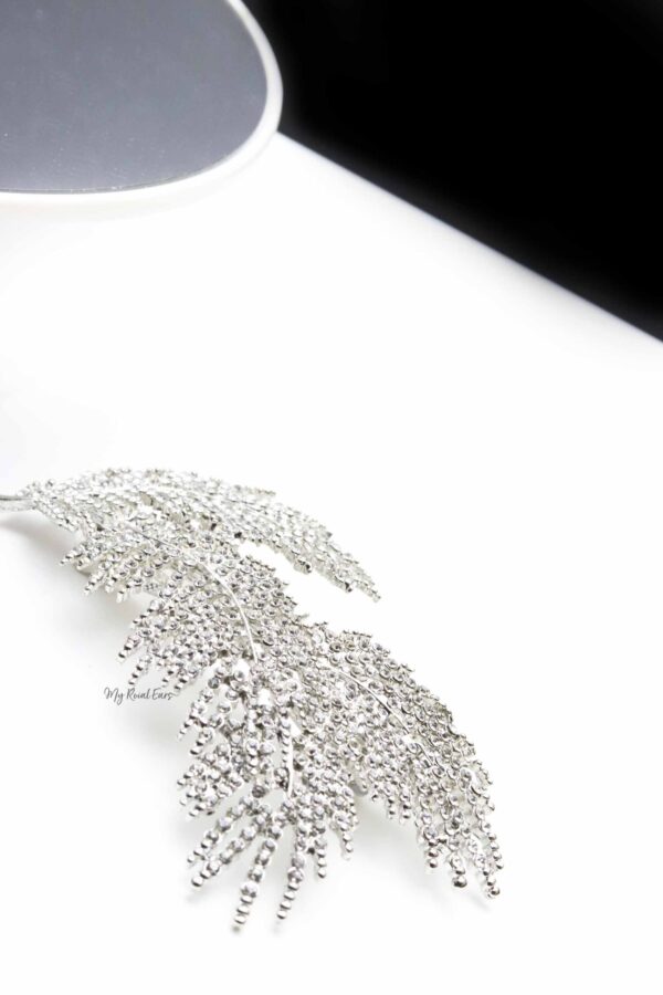 Queen Kelly- rhinestone feather hair Pin - My Roial Ears LTD