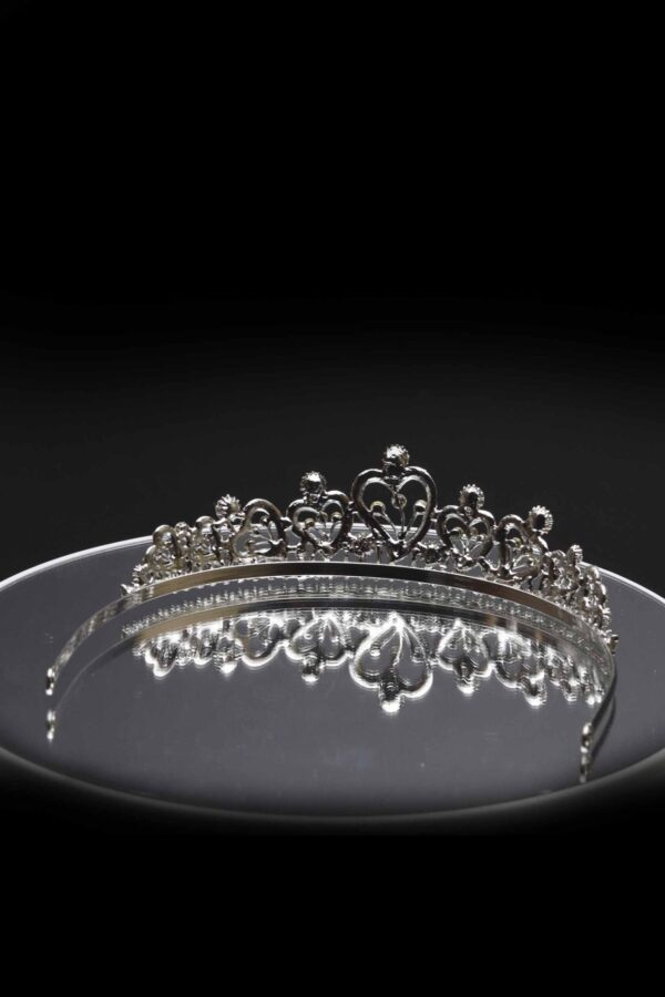 Queen Pania- an exquisite silver heart crystal tiara - My Roial Ears LTD