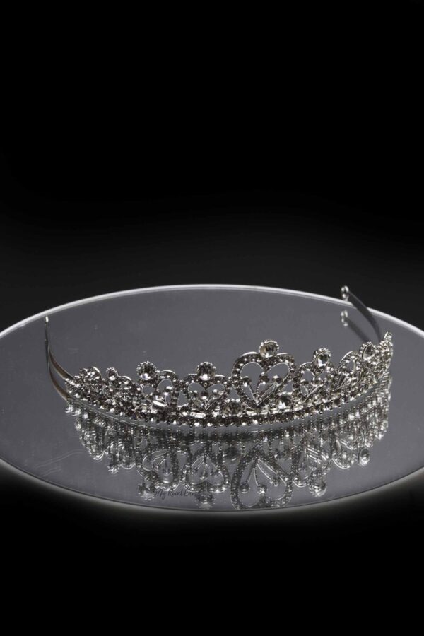 Queen Pania- an exquisite silver heart crystal tiara - My Roial Ears LTD