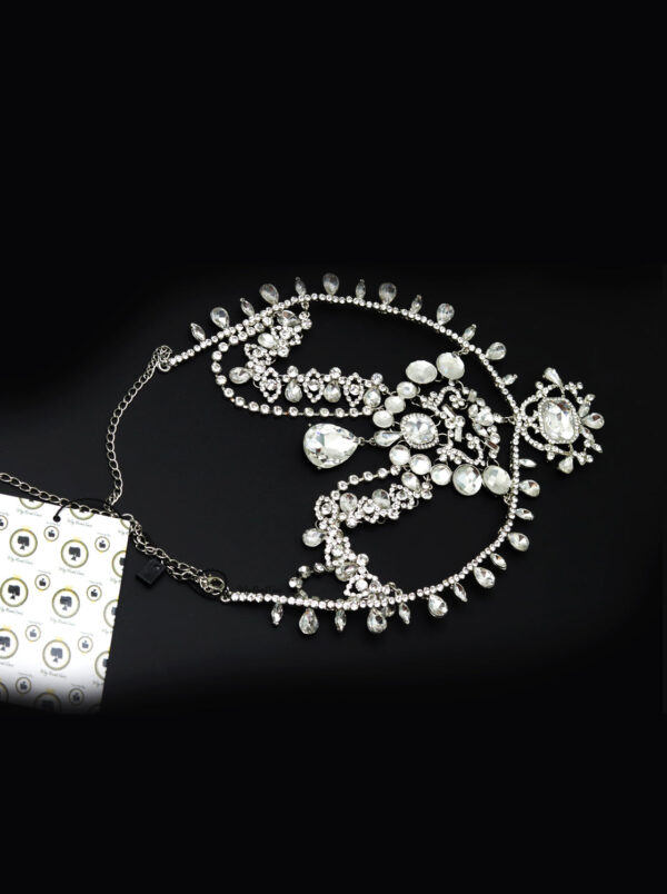 Queen Coco- silver plated statement head chain - Image 3