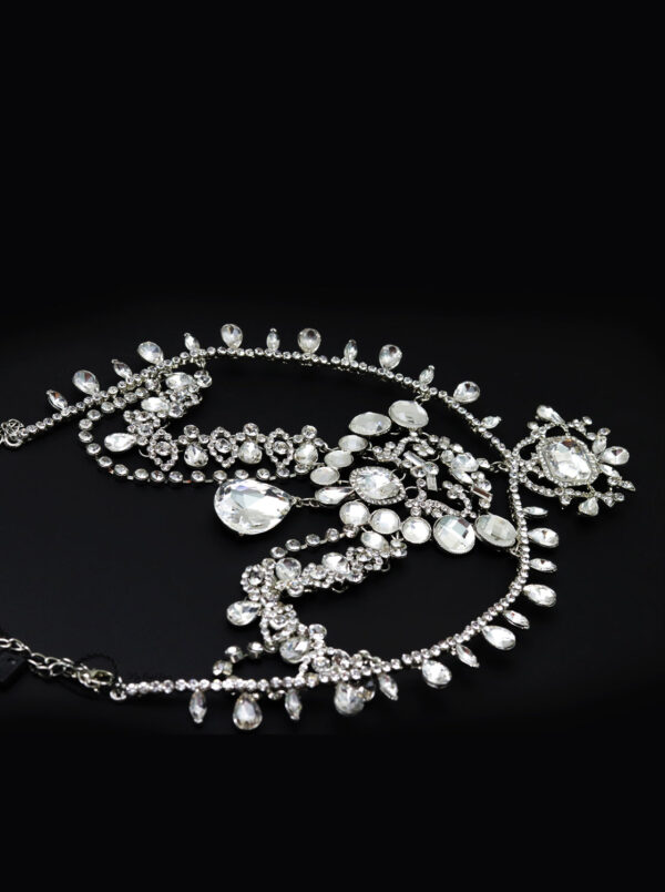 Queen Coco- silver plated statement head chain - Image 2