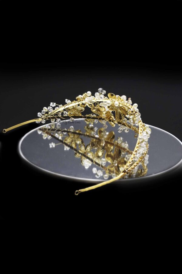 Queen Flo- a golden embellished tiara - My Roial Ears LTD