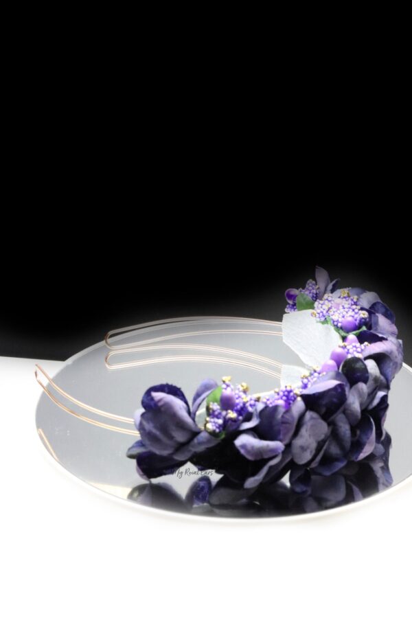 Queen Rox Purple- fresh spring flower headband - My Roial Ears LTD