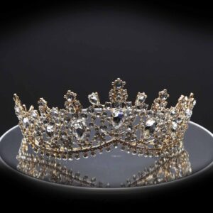 Queen Katharine Gold-rhinestone crystal tiara - My Roial Ears LTD