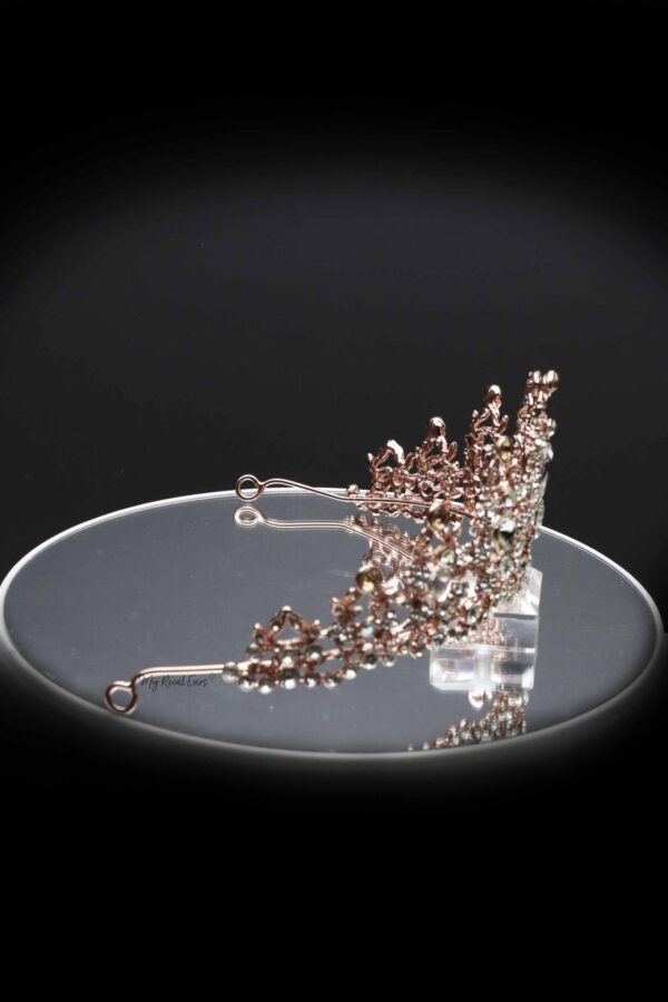 Queen Lorraine Rose Gold- vintage baroque spectacular tiara - My Roial Ears LTD