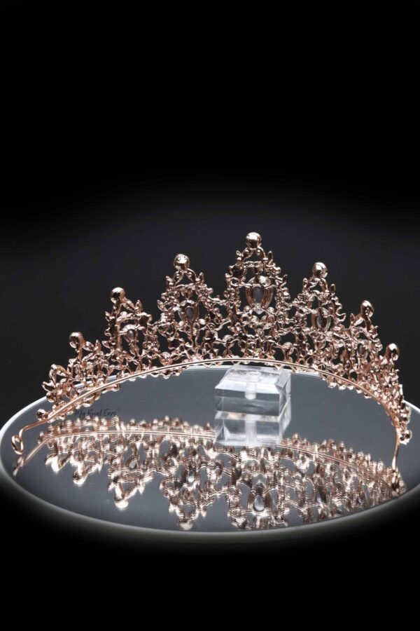 Queen Lorraine Rose Gold- vintage baroque spectacular tiara - My Roial Ears LTD