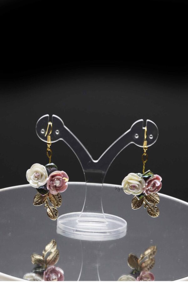 Queen Rowling- golden floral pearl ball headband and earrings set - My Roial Ears LTD
