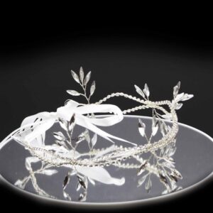 Queen Pauline- crystal ribbon headband - My Roial Ears LTD