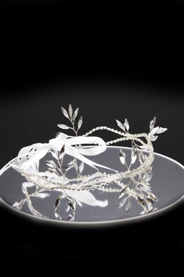 Queen Pauline- crystal ribbon headband - My Roial Ears LTD
