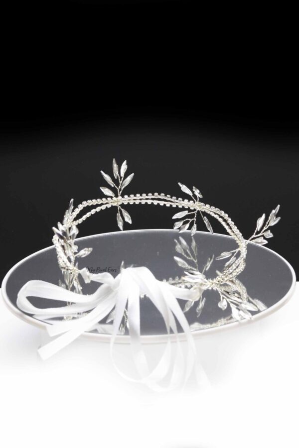 Queen Pauline- crystal ribbon headband - My Roial Ears LTD