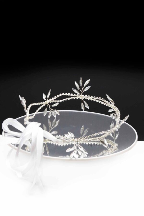 Queen Pauline- crystal ribbon headband - My Roial Ears LTD