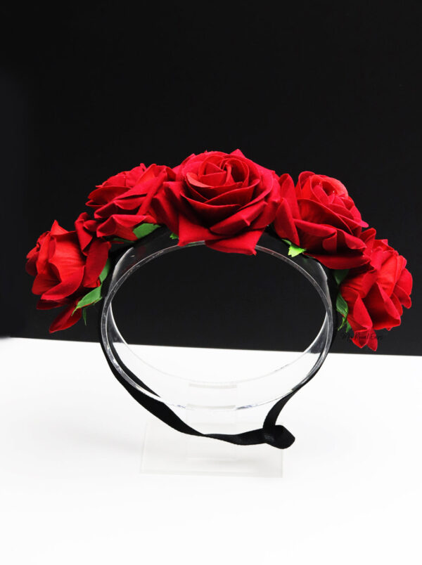 Queen Donna Yellow- rose flower headband - Image 7