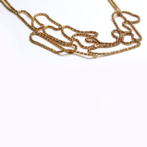 Queen Jacqeline- golden knitted pattern headband