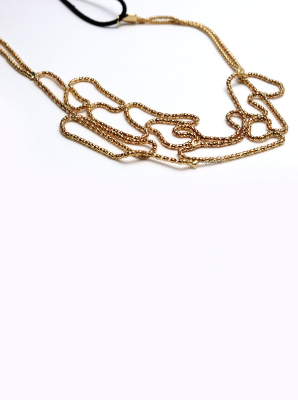 Queen Jacqeline- golden knitted pattern headband