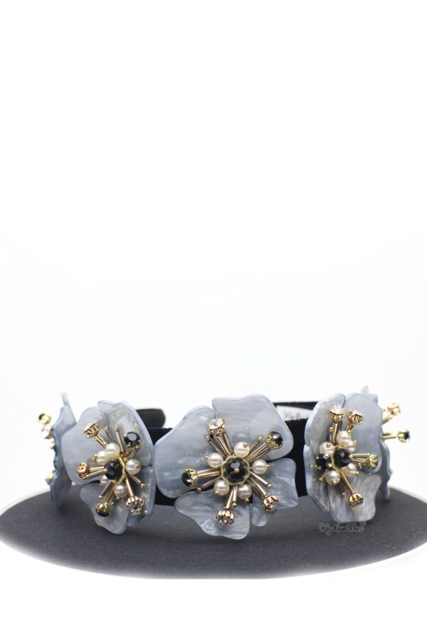 Queen Alexandra- statement acrylic flower headband - My Roial Ears LTD