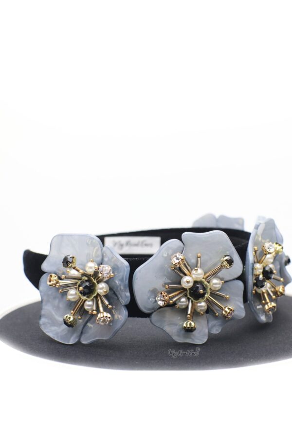 Queen Alexandra- statement acrylic flower headband - My Roial Ears LTD