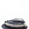 Queen Gabriella- black rhinestone crystal knotted headband - My Roial Ears LTD