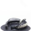Queen Gabriella- black rhinestone crystal knotted headband - My Roial Ears LTD