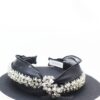 Queen Gabriella- black rhinestone crystal knotted headband - My Roial Ears LTD