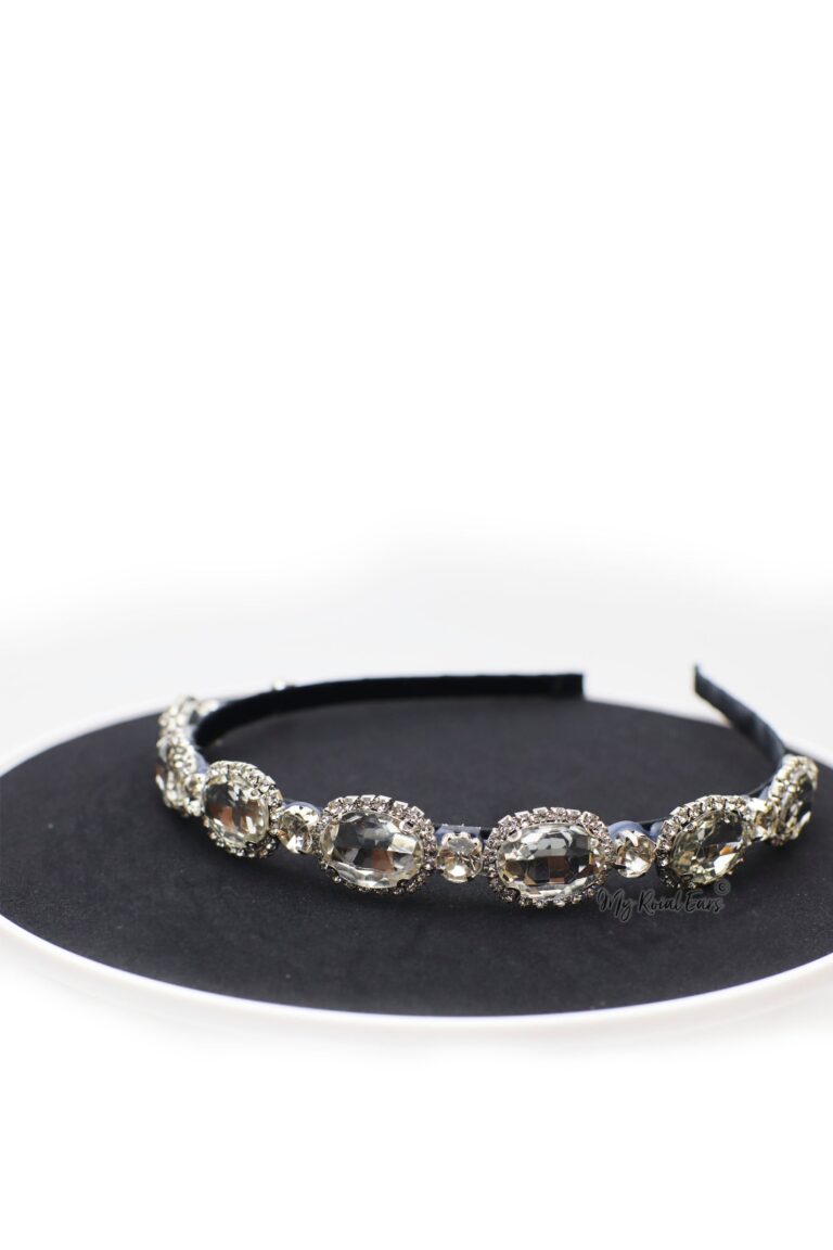 Queen Eugenie - elegant rhinestone diamond headband - My Roial Ears LTD
