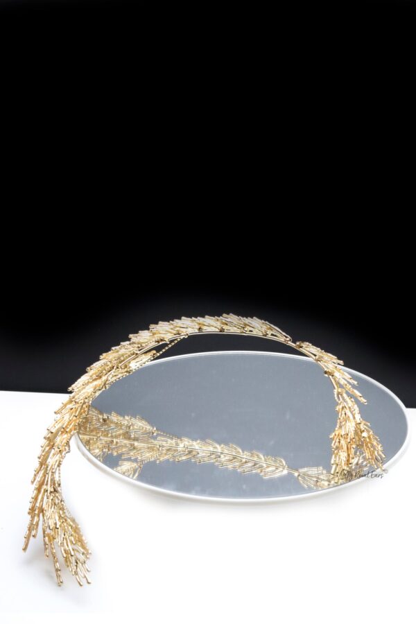 Queen Benazir-golden greek inspired headpiece - My Roial Ears LTD