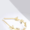 Queen Makeda- gold small butterfly headband - Image 4