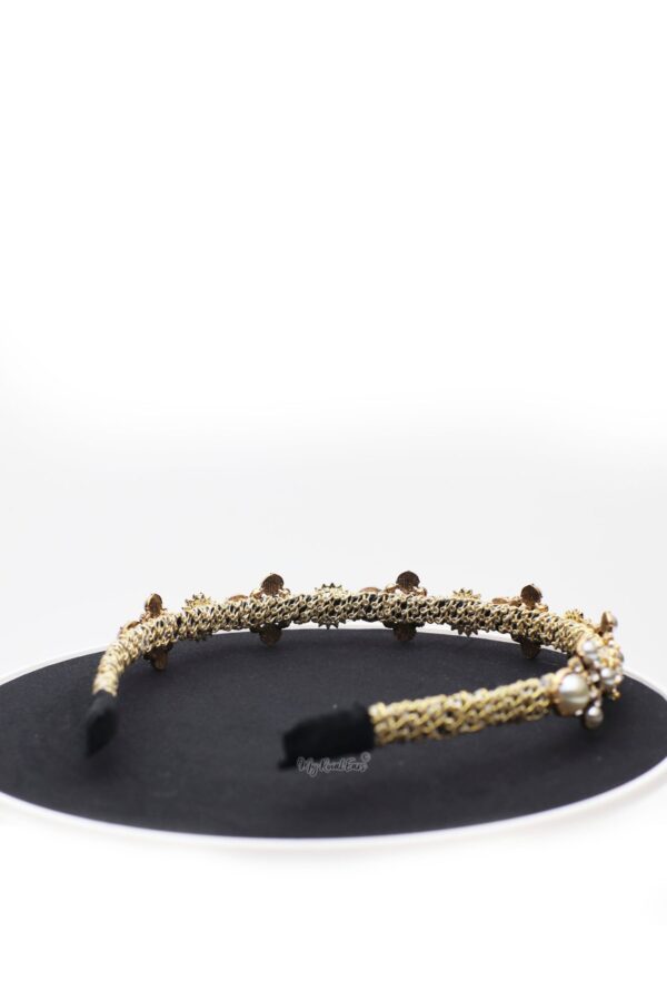 Queen Matilda- crystal baroque pearl headband - My Roial Ears LTD
