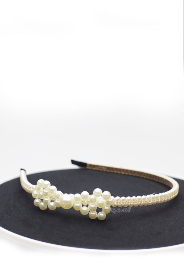 Queen Derica- bow pearl headband - My Roial Ears LTD
