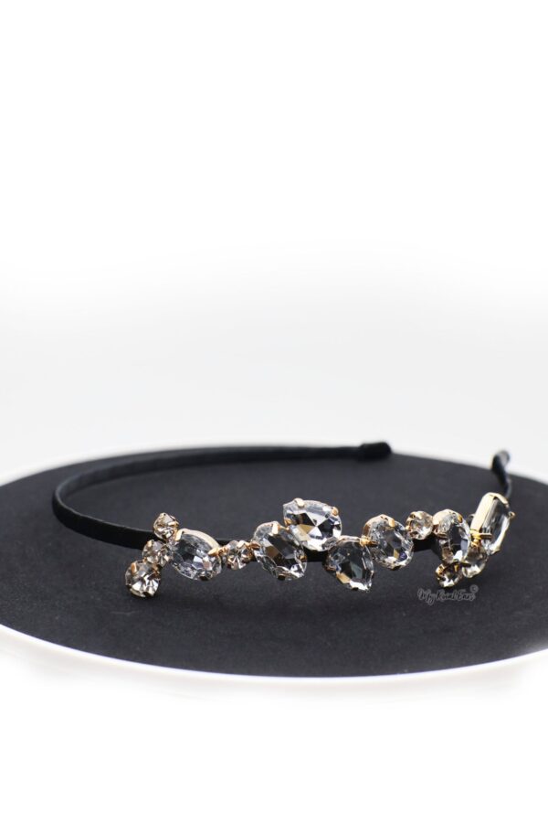 Queen Majesta-side crystal headband - My Roial Ears LTD