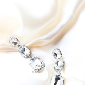 Q.Cosima-silver gemstones bridal earrings