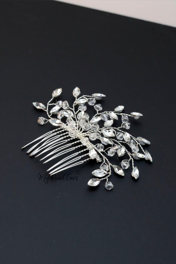 Queen Yvonne- crystal bridal hair clip - Image 7