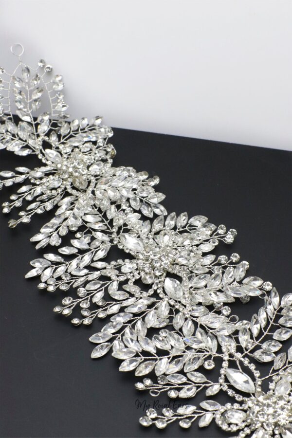 Queen Anna-floral embellished statement headpiece - Image 3