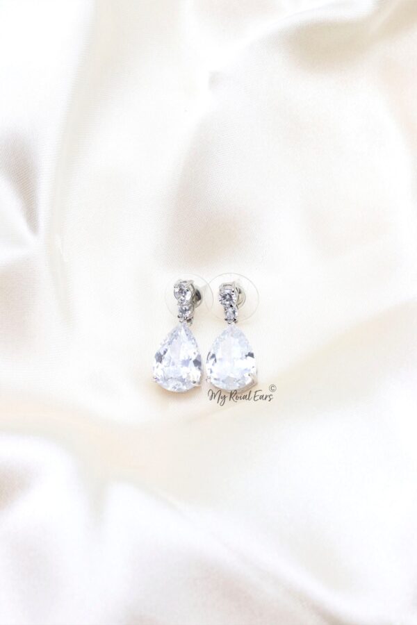 Q.ZARA-exquisite sterling silver drop earrings