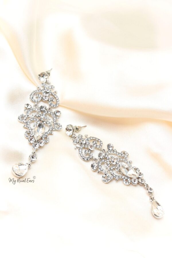 Q.Celeste- chandelier bridal statement drop earrings