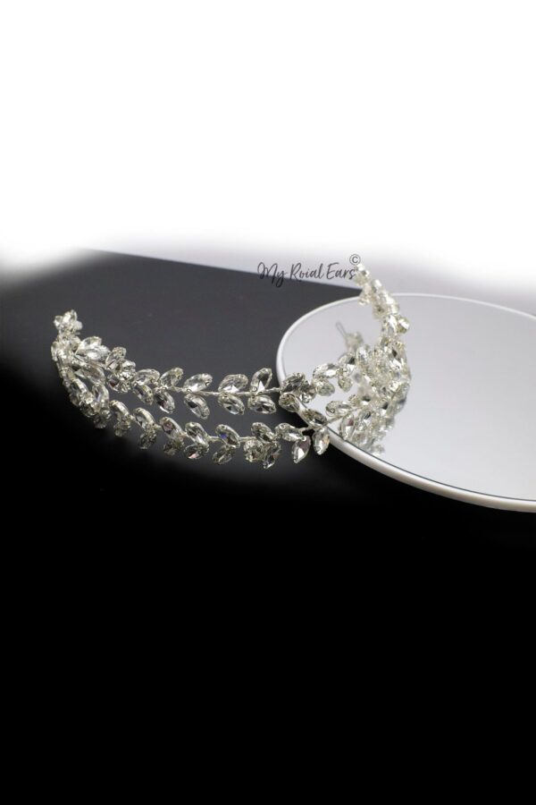 Queen Moria-crystal leaf inspired stunning headpiece