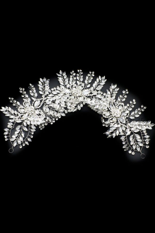 Queen Anna-floral embellished statement headpiece - Image 4