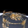 Queen Titania-gold floral headband - Image 12