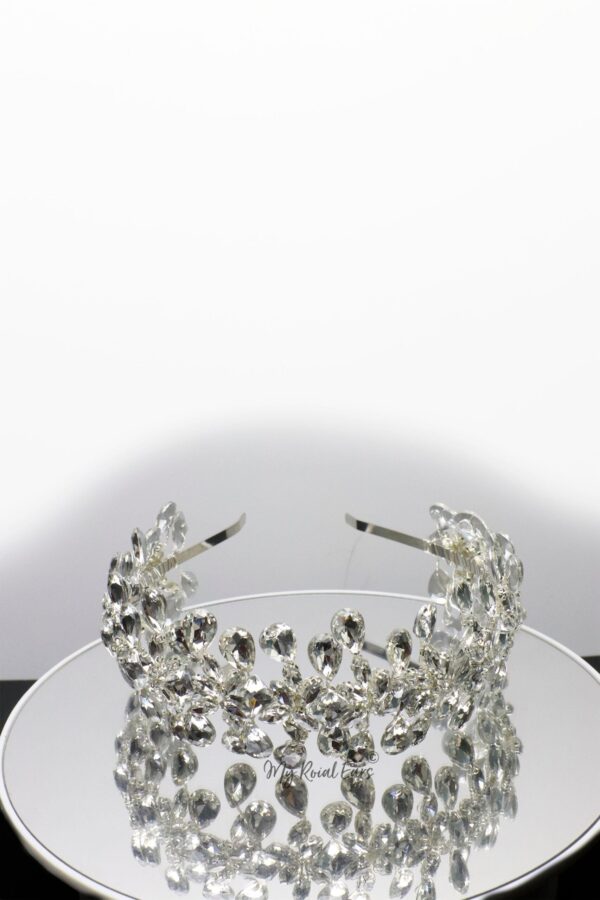 Queen Lovette-handmade crystal bridal headband
