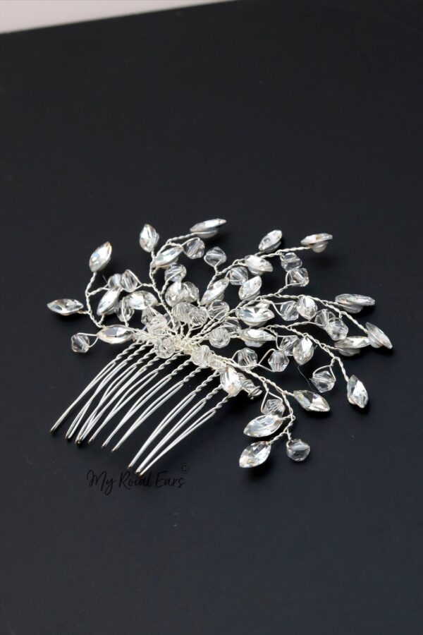 Queen Yvonne- crystal bridal hair clip - Image 4