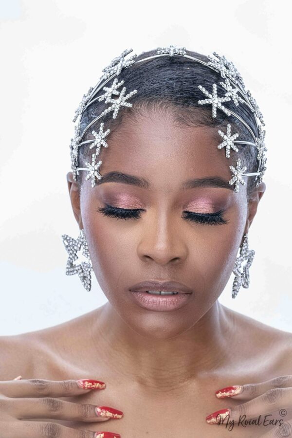 Queen Taja- a diamond embellished star shaped headwear - Image 7