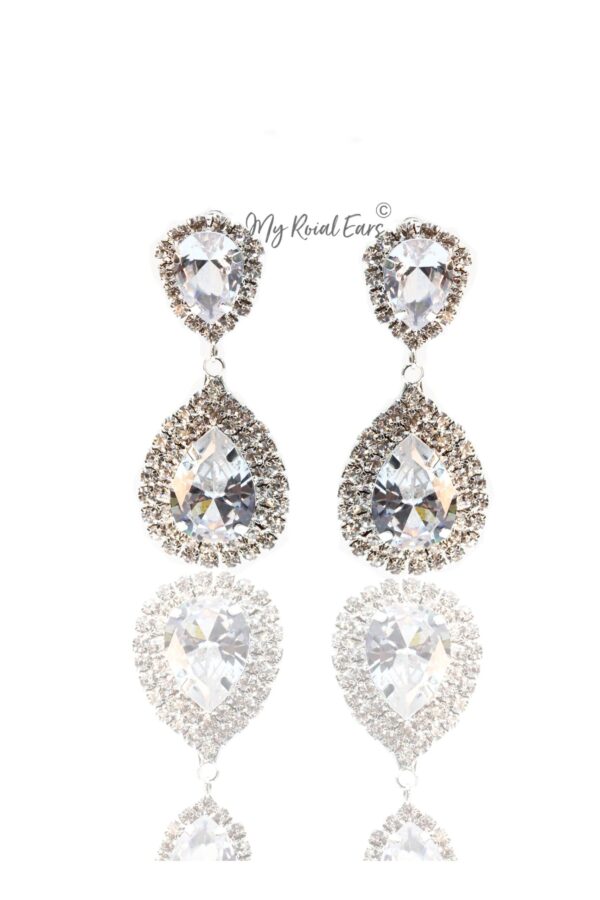 Q.Macia-sophisticated bridal drop earrings - Image 3