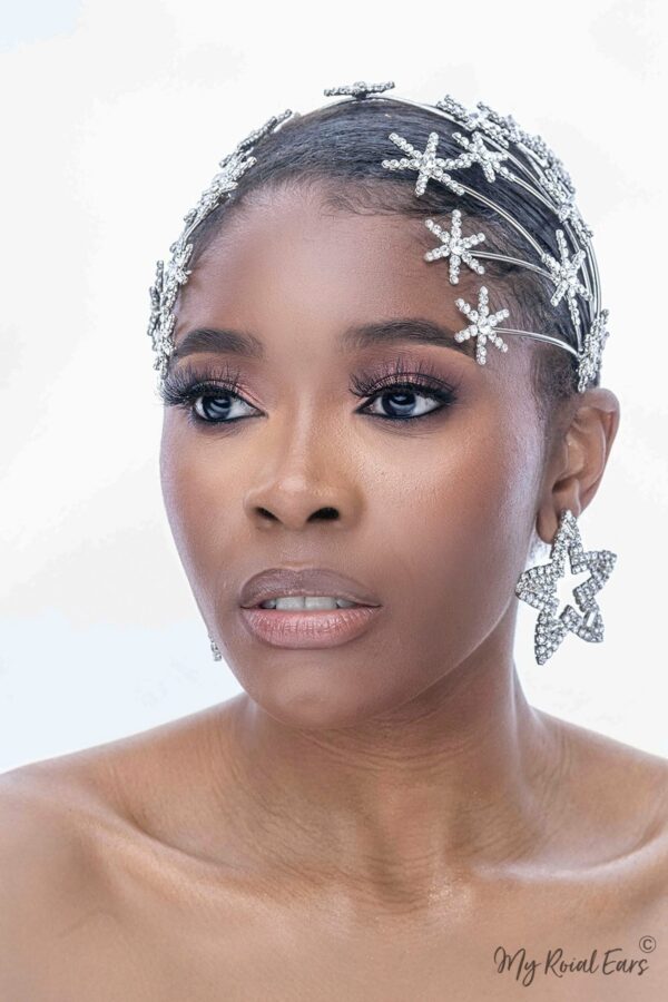 Queen Taja- a diamond embellished star shaped headwear - Image 8