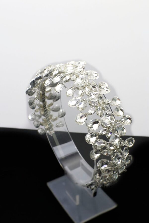 Queen Lovette-handmade crystal bridal headband - Image 3