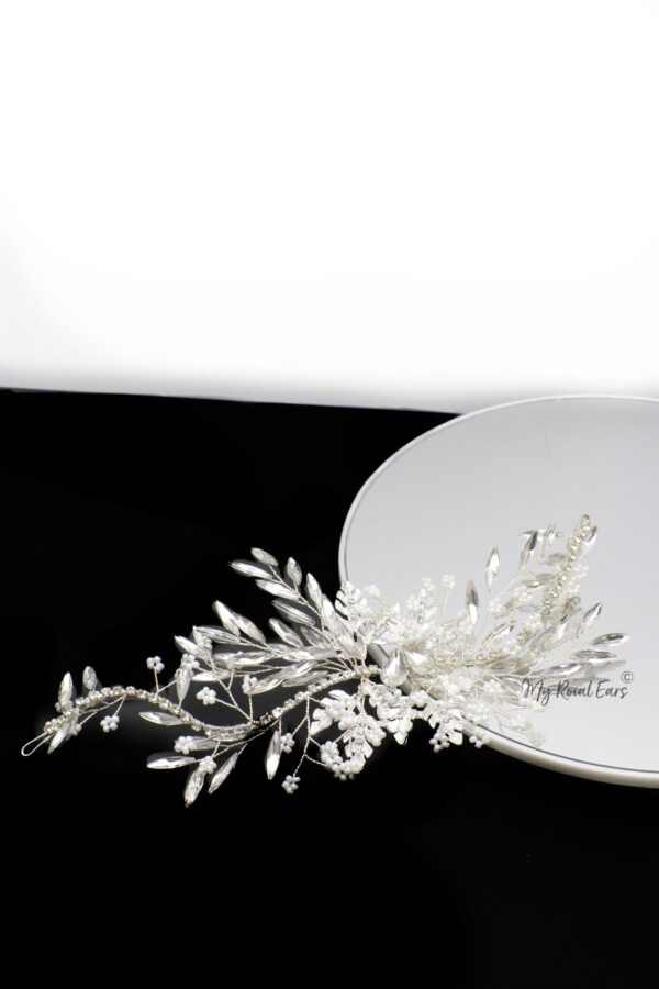 Queen Celeste-embellished bridal hair clip - Image 2