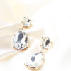 Q.Charlene Silver-gold and silver bridal drop earrings - Image 2