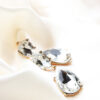 Q.Charlene Silver-gold and silver bridal drop earrings - Image 3